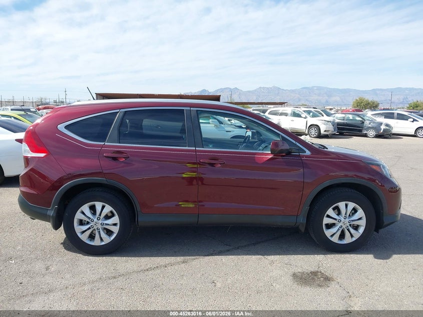 2012 Honda Cr-v 2.4 Cr-V Ex-L brown Lot 111045263016 Vin 5J6RM4H72CL077079