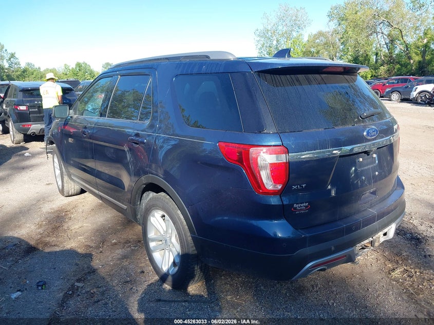 Vin: 1fm5k7d83hgc76129, lot: 45760853, ford explorer xlt 20173
