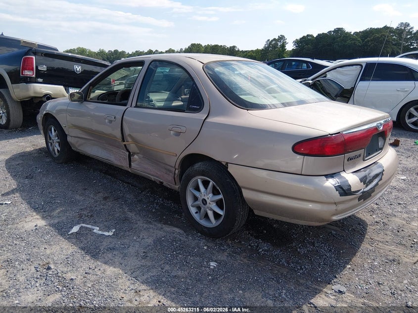 1999 FORD CONTOUR SEDAN 2.0L I-4 DOHC, 125HP