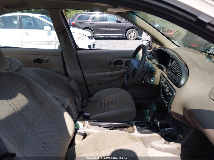 1999 FORD CONTOUR SEDAN 2.0L I-4 DOHC, 125HP