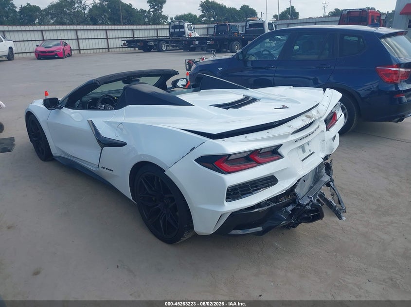 Vin: 1g1yf3d33p5601965, lot: 45761042, chevrolet corvette z06 rwd  3lz 20233