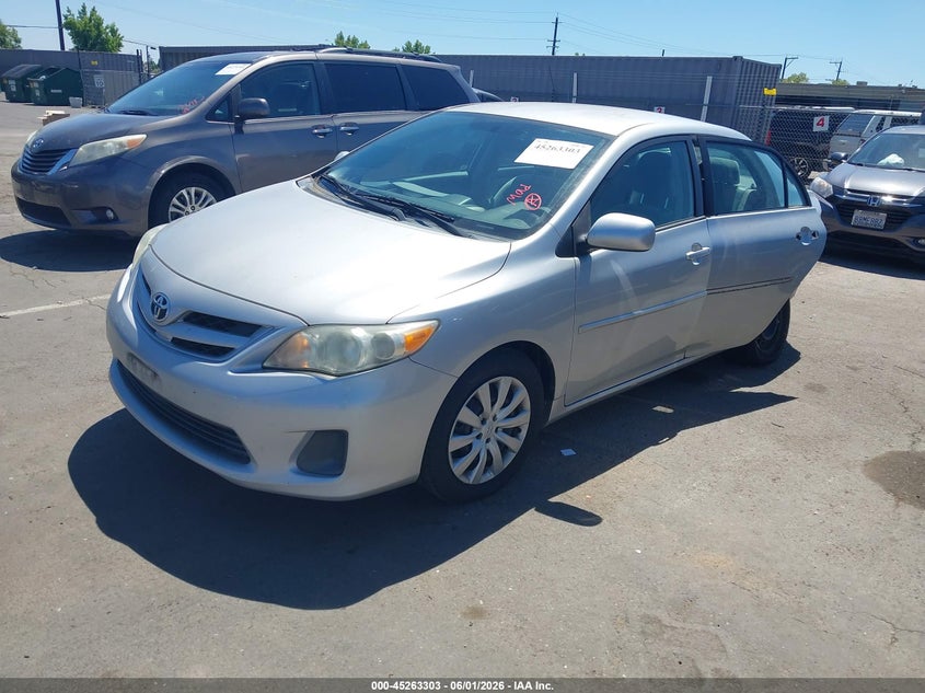 2012 Toyota Corolla 1.8 Le silver Lot 111045263303 Vin 5YFBU4EE4CP070586