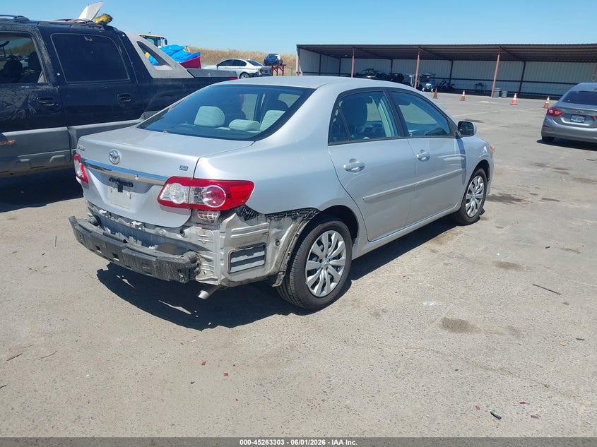 2012 Toyota Corolla 1.8 Le silver Lot 111045263303 Vin 5YFBU4EE4CP070586