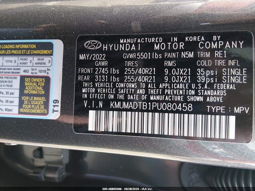2023 Genesis Gv70 2.5T Awd VIN: KMUMADTB1PU080458 Lot: 45263344