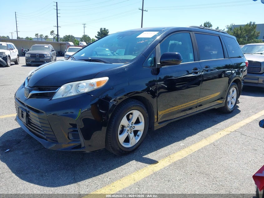 Vin: 5tdkz3dc8ls046424, lot: 45761193, toyota sienna le 20202