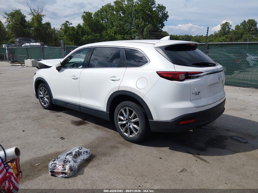 Vin: jm3tcbcy9g0117918, lot: 45761202, mazda cx-9 touring 20163