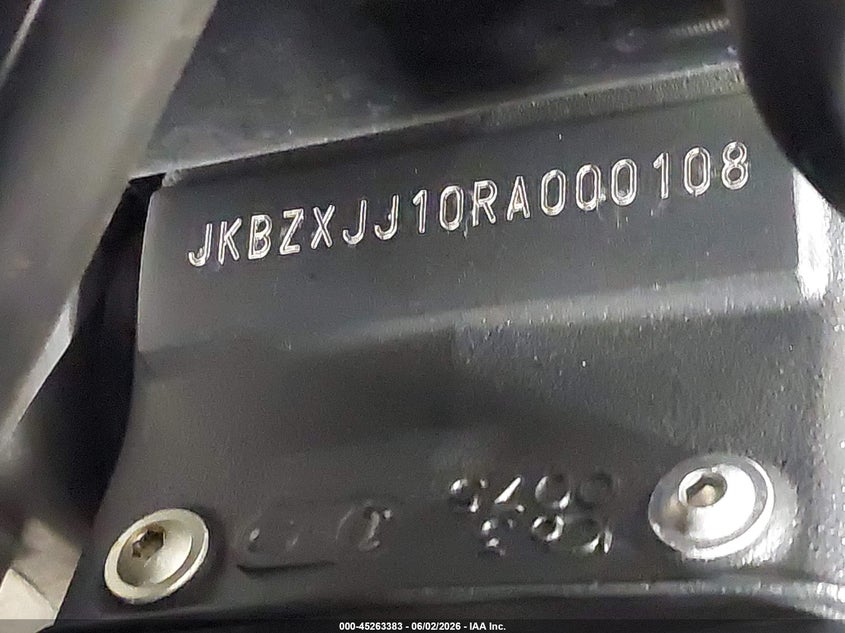 2024 Kawasaki Zx636 K VIN: JKBZXJJ10RA000108 Lot: 45263383