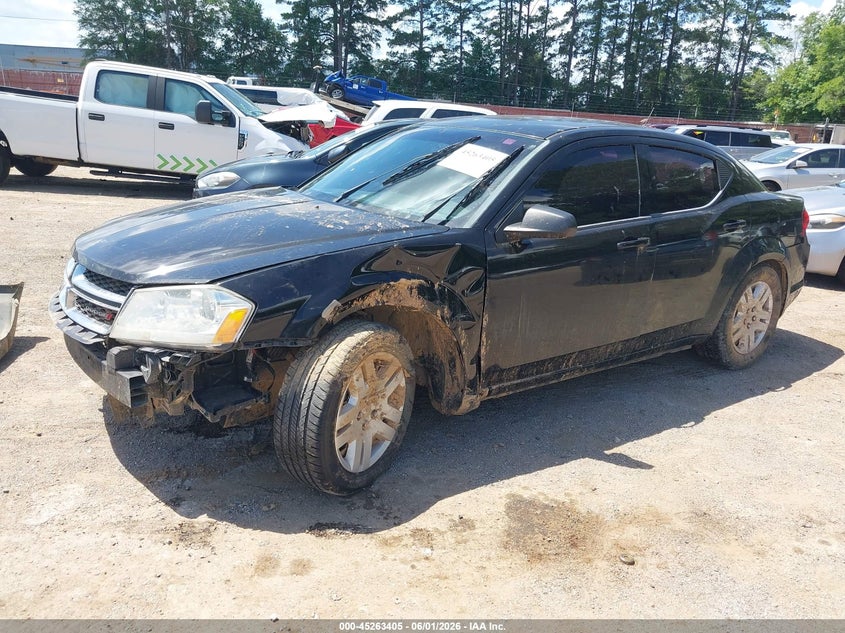 Vin: 1c3cdzab9en103082, lot: 45761225, dodge avenger se 20142