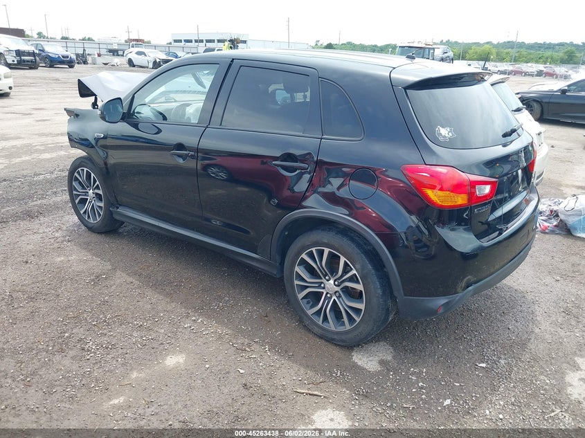 Vin: ja4ap3aw4gz024340, lot: 45761258, mitsubishi outlander sport 2.4 es/2.4 se 20163