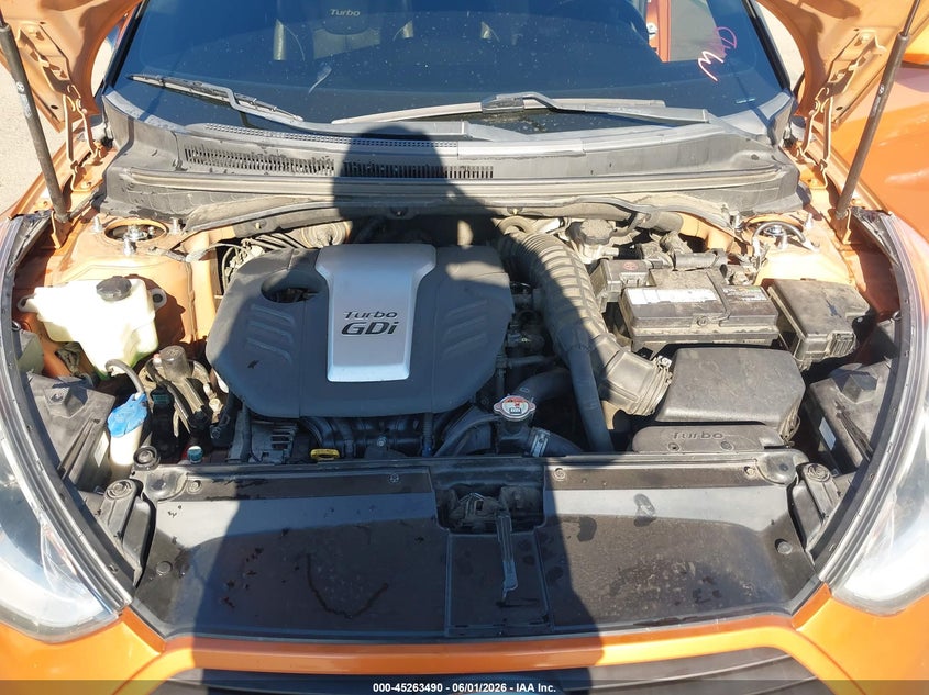 2015 Hyundai Veloster Turbo VIN: KMHTC6AE2FU222523 Lot: 45263490