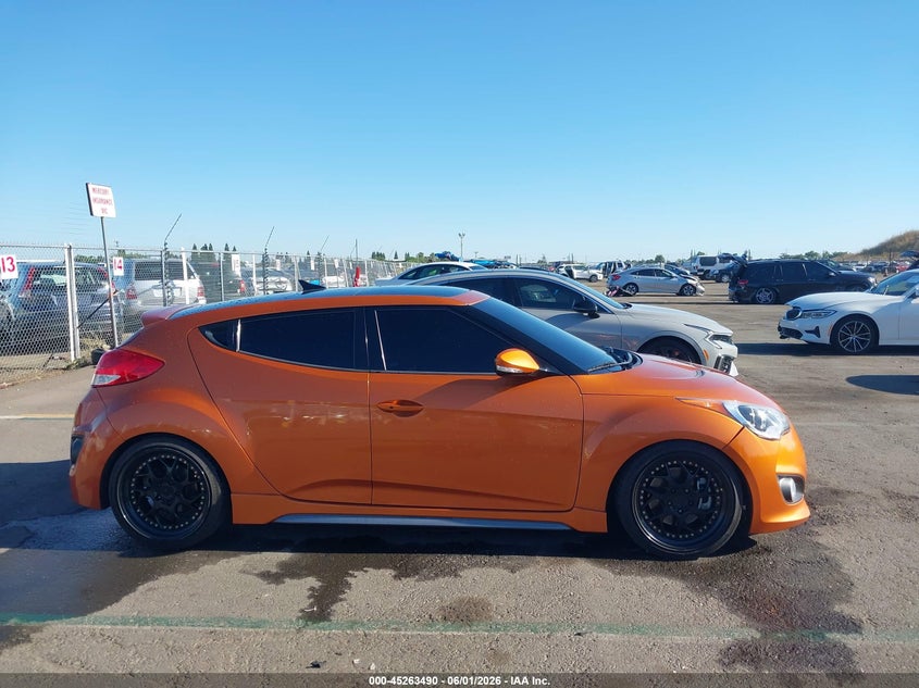 2015 Hyundai Veloster Turbo VIN: KMHTC6AE2FU222523 Lot: 45263490