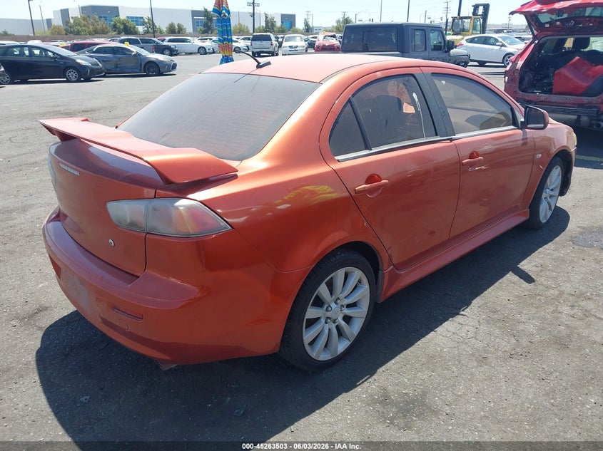 Vin: ja32u8fw7au027065, lot: 45761323, mitsubishi lancer gts 20104