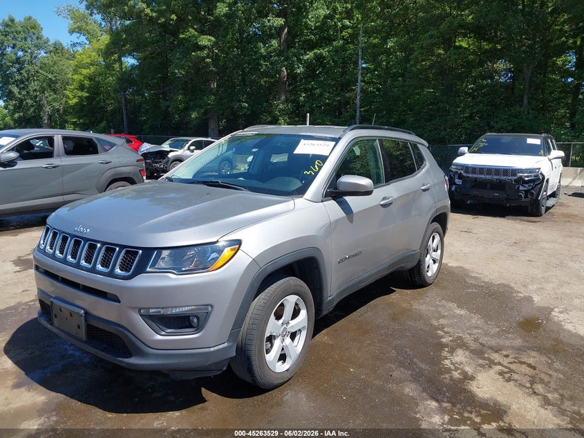 Vin: 3c4njdbb1kt597173, lot: 45761348, jeep compass latitude 4x4 20192