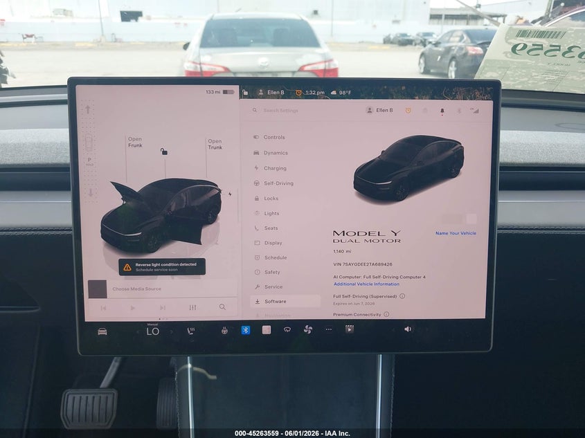 2026 Tesla Model Y All-Wheel Drive/Long Range Launch Series/Premium All-Wheel Drive VIN: 7SAYGDEE2TA689426 Lot: 45263559