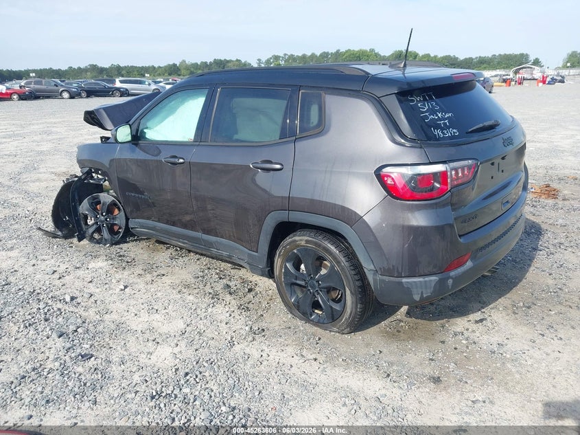 Vin: 3c4njdbb2jt483195, lot: 45761426, jeep compass altitude 4x4 20183