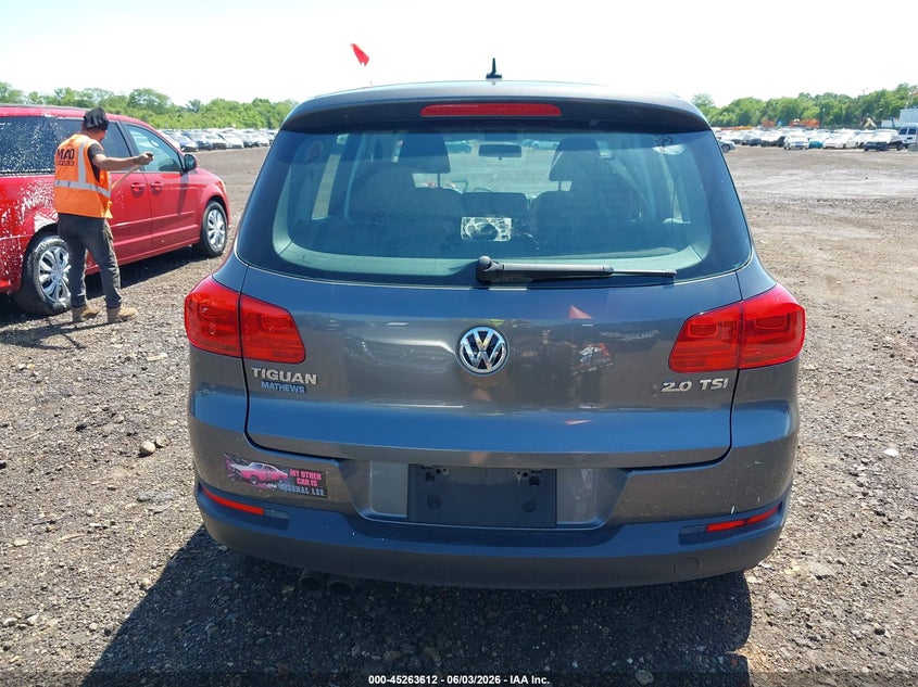 2014 Volkswagen Tiguan S VIN: WVGAV3AX2EW595288 Lot: 45263612