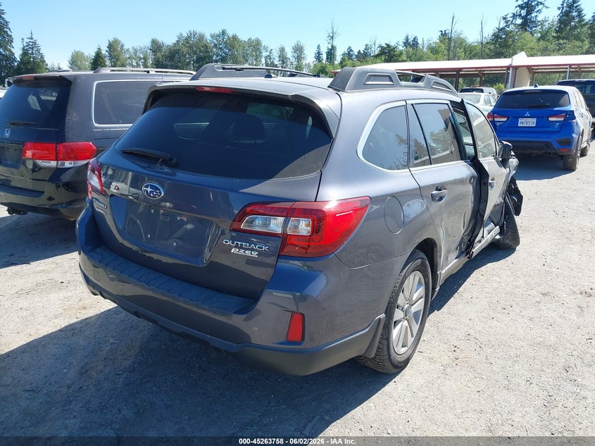 Vin: 4s4bsadc2f3222829, lot: 45761578, subaru outback 2.5i premium 20154
