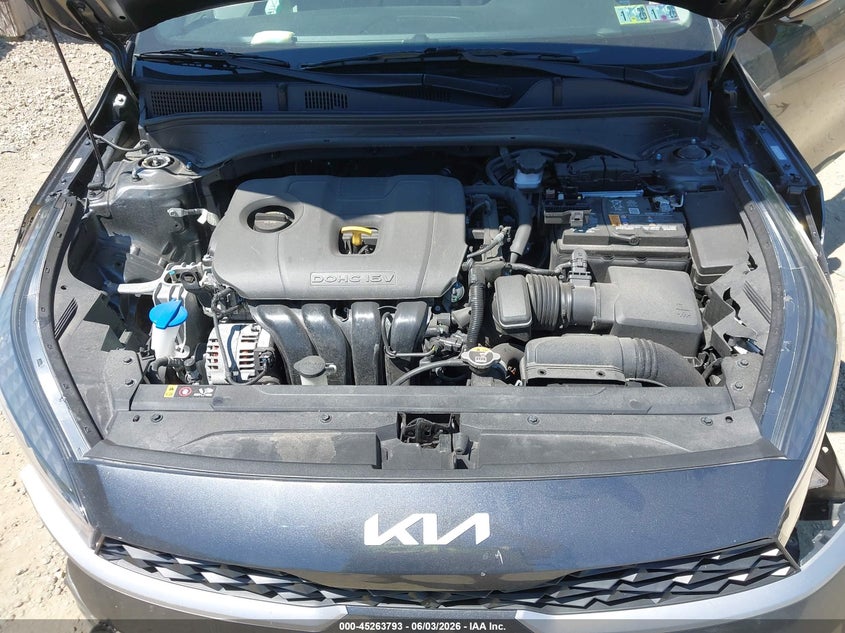 2022 Kia Forte Lxs VIN: 3KPF24AD8NE421282 Lot: 45263793