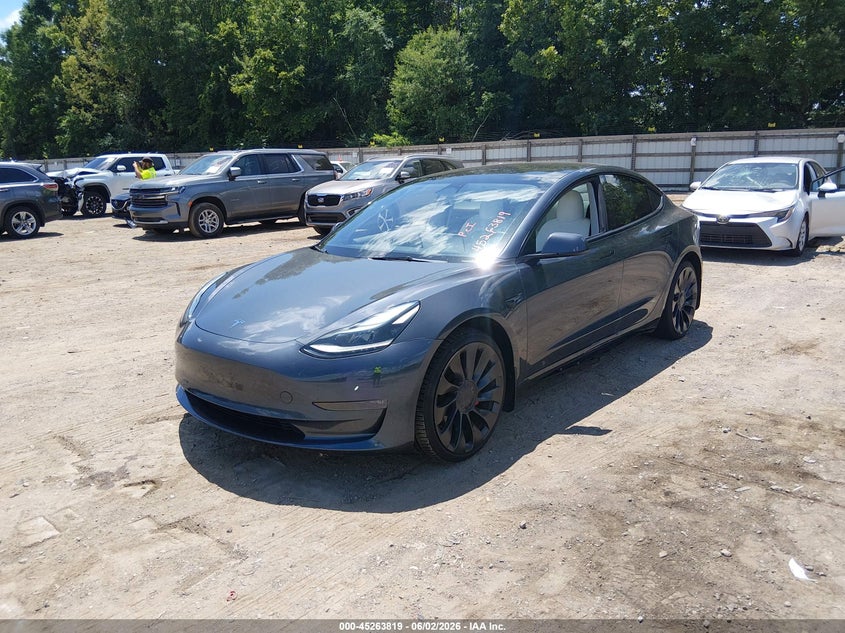Vin: 5yj3e1ec7pf399251, lot: 45761639, tesla model 3 performance dual motor all-wheel drive 20232