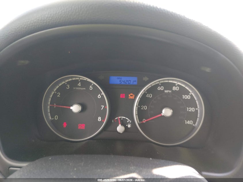 2010 Hyundai Accent Gs VIN: KMHCM3AC6AU166637 Lot: 45263896