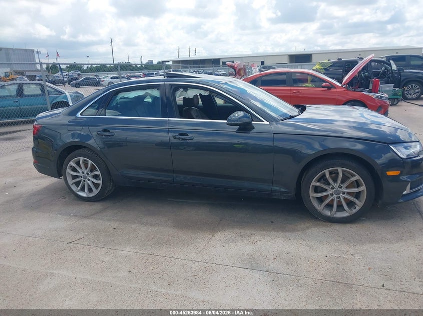 2019 Audi A4 40 Premium VIN: WAUHMAF45KA021945 Lot: 45263984