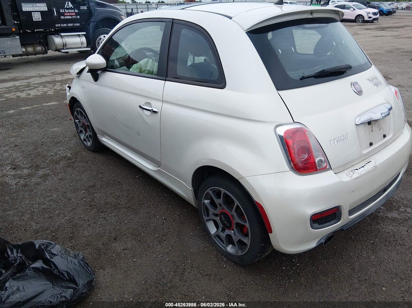 Vin: 3c3cffbrxct385959, lot: 45761806, fiat 500 sport 20123
