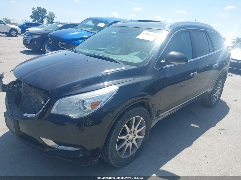 Vin: 5gakvbkd3fj166295, lot: 45761876, buick enclave leather 20152