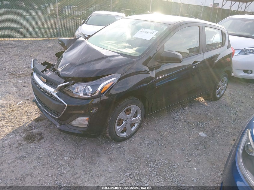Vin: kl8ca6sa5lc416138, lot: 45761881, chevrolet spark fwd ls manual 20202