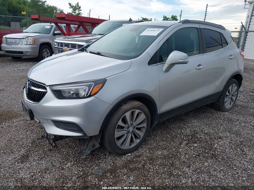 Vin: kl4cjasb4jb591545, lot: 45761895, buick encore preferred 20182