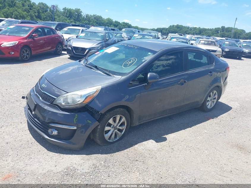 Vin: knadn4a38g6583439, lot: 45762024, kia rio ex 20162