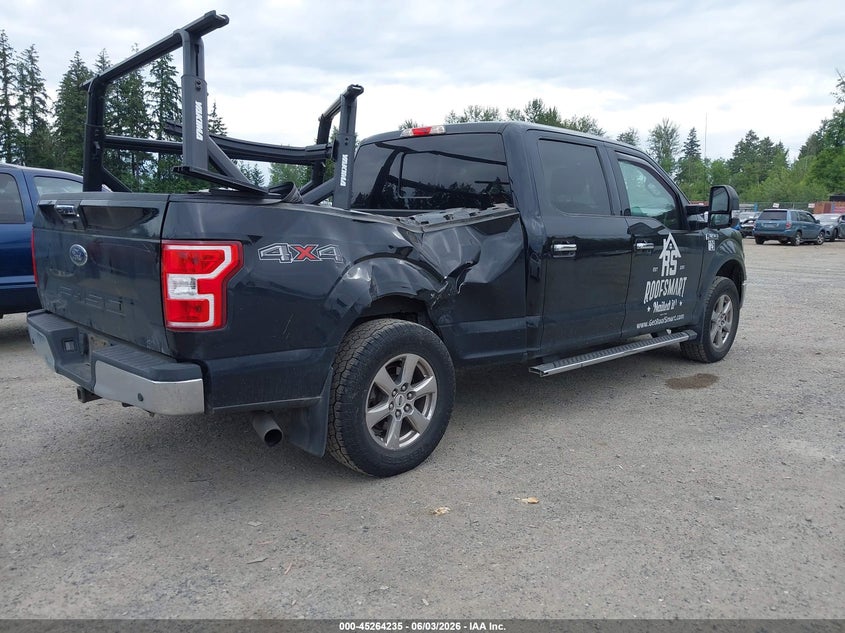 Vin: 1ftfw1e56jkf41613, lot: 45762055, ford f-150 xlt 20184