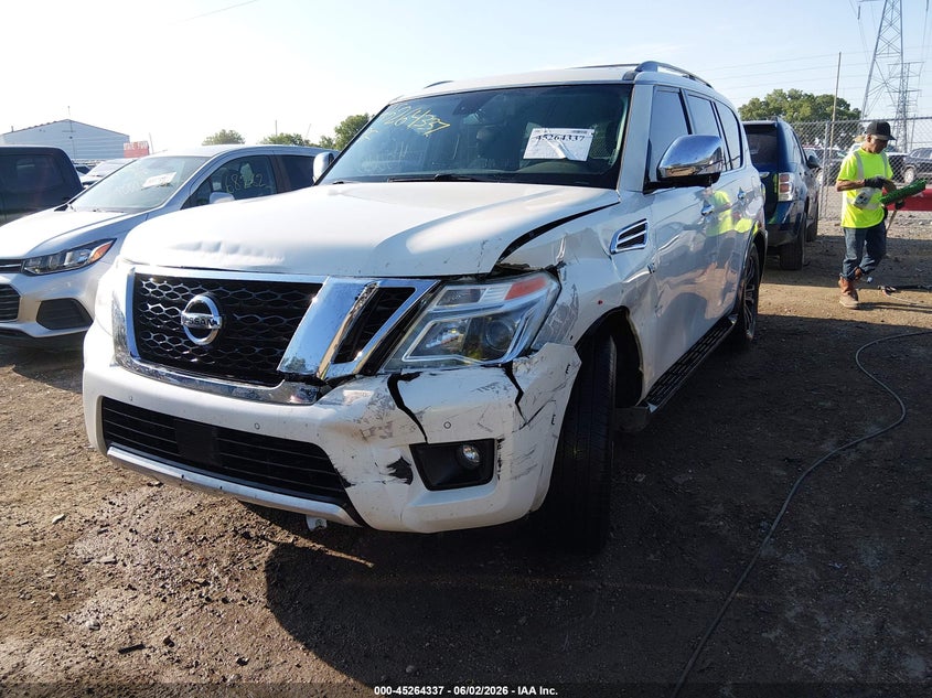 Vin: jn8ay2ne3h9701897, lot: 45762157, nissan armada platinum 20172