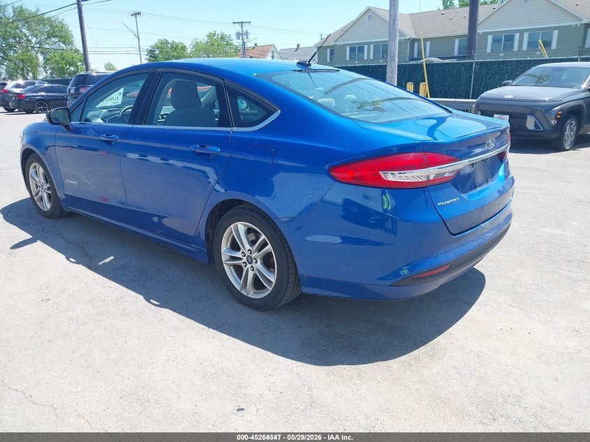 Vin: 3fa6p0uu2jr100479, lot: 45762167, ford fusion hybrid s 20183