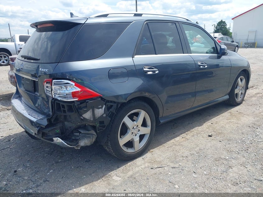Vin: 4jgda5gb3fa593001, lot: 45762173, mercedes-benz ml 400 4matic 20154