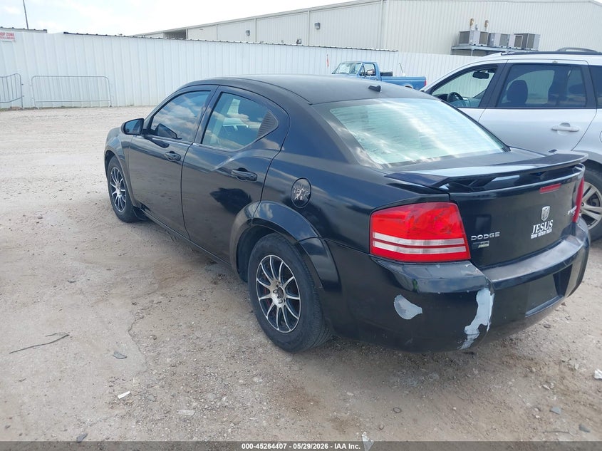 2009 Dodge Avenger 2.7 R/T black Lot 111045264407 Vin 1B3LC56D09N515707
