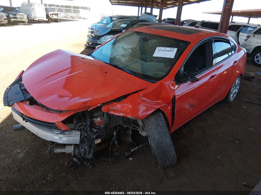 Vin: 1c3cdffa6gd817307, lot: 45762302, dodge dart sxt sport blacktop 20162