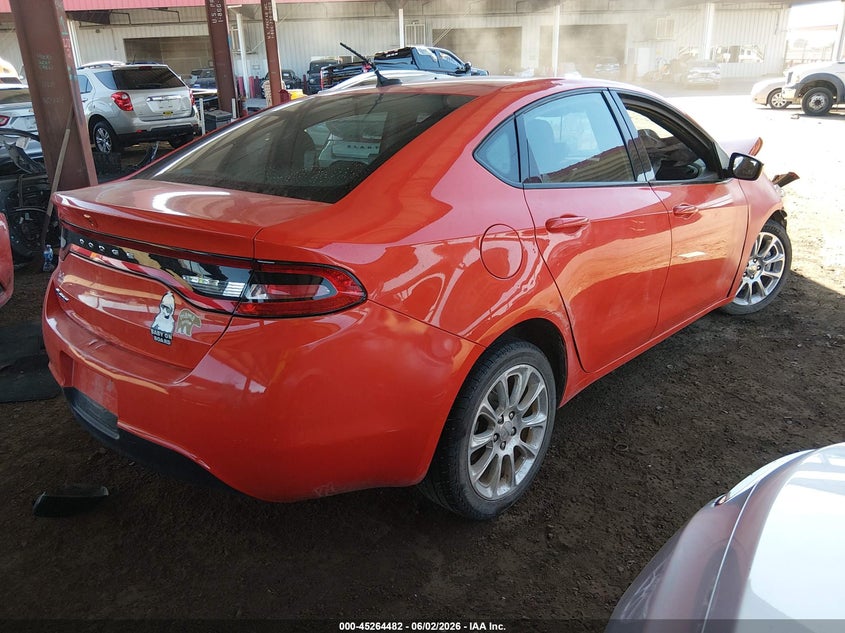 Vin: 1c3cdffa6gd817307, lot: 45762302, dodge dart sxt sport blacktop 20164