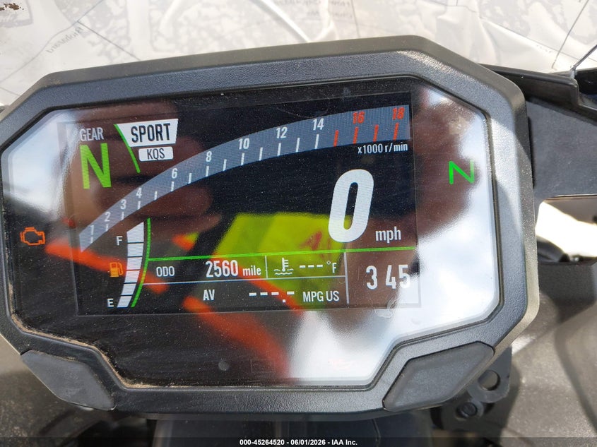 2025 Kawasaki Zx636 K VIN: JKBZXJK1XSA010729 Lot: 45264520
