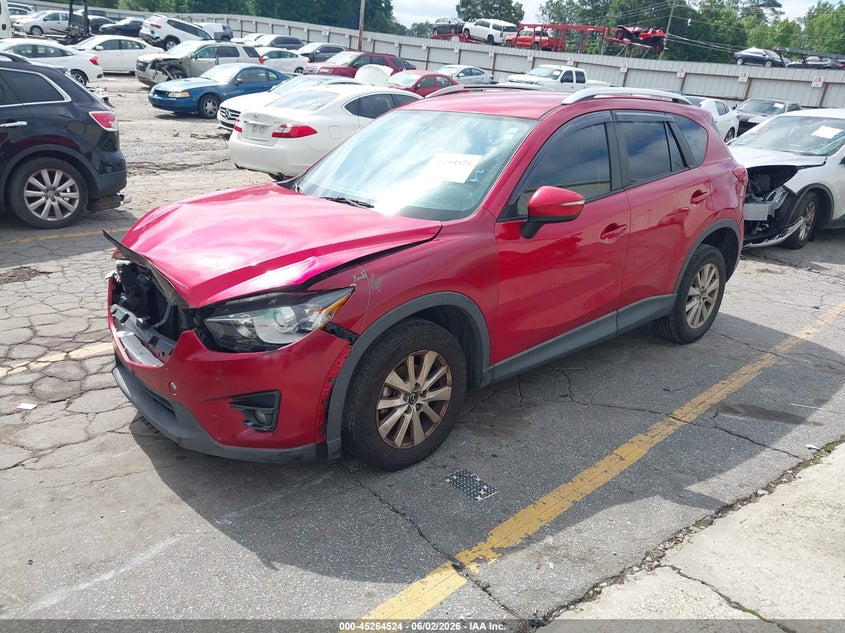 Vin: jm3ke2cy0g0732587, lot: 45762344, mazda cx-5 touring 20162