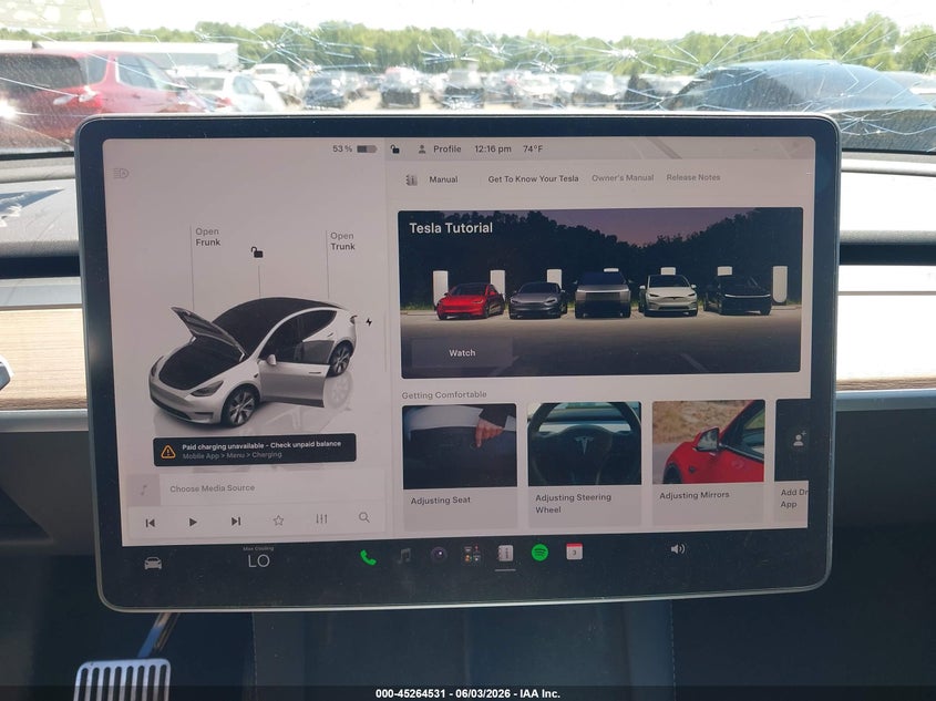 2023 Tesla Model Y Awd/Long Range Dual Motor All-Wheel Drive VIN: 7SAYGDEEXPA069476 Lot: 45264531