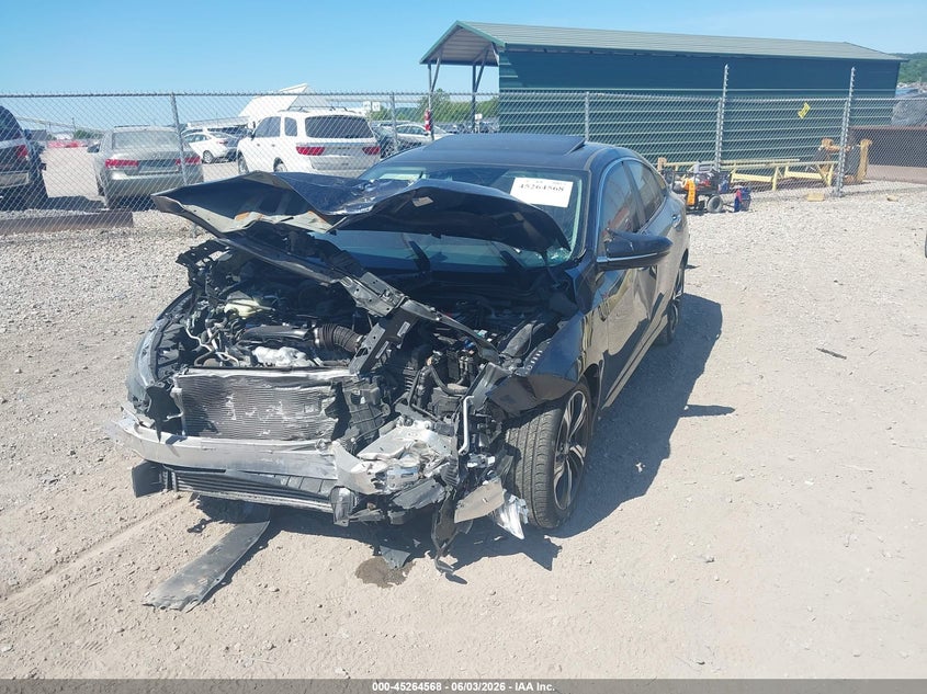 Vin: 19xfc1f9xge013305, lot: 45762388, honda civic touring 20162