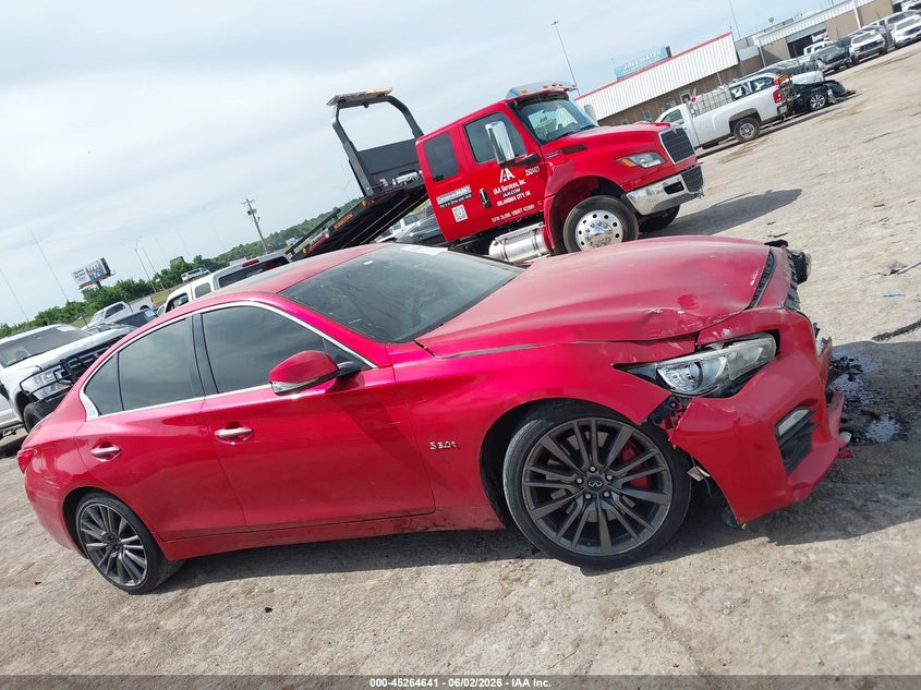 2017 Infiniti Q50 3.0T Red Sport 400 VIN: JN1FV7AR3HM871354 Lot: 45264641