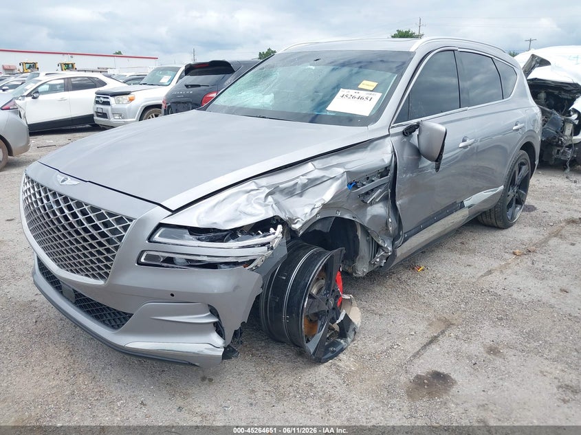 Vin: kmuhcesc4ru181556, lot: 45762471, genesis gv80 3.5t awd 20242