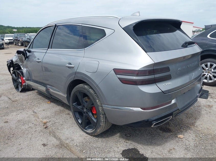 Vin: kmuhcesc4ru181556, lot: 45762471, genesis gv80 3.5t awd 20243