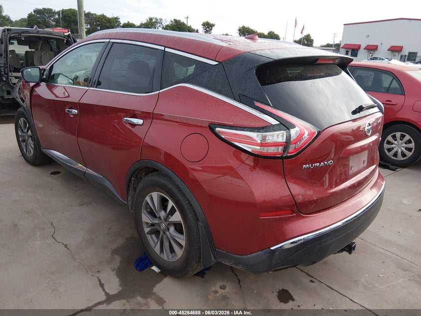 Vin: 5n1az2mg5fn285816, lot: 45762508, nissan murano platinum/s/sl/sv 20153