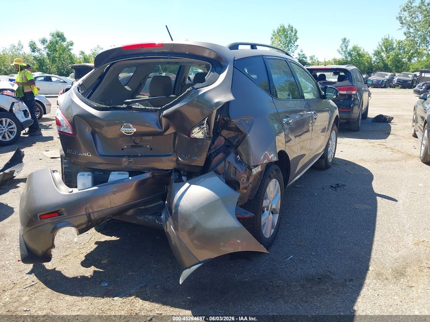 Vin: jn8az1mw7bw166020, lot: 45762517, nissan murano sv 20114