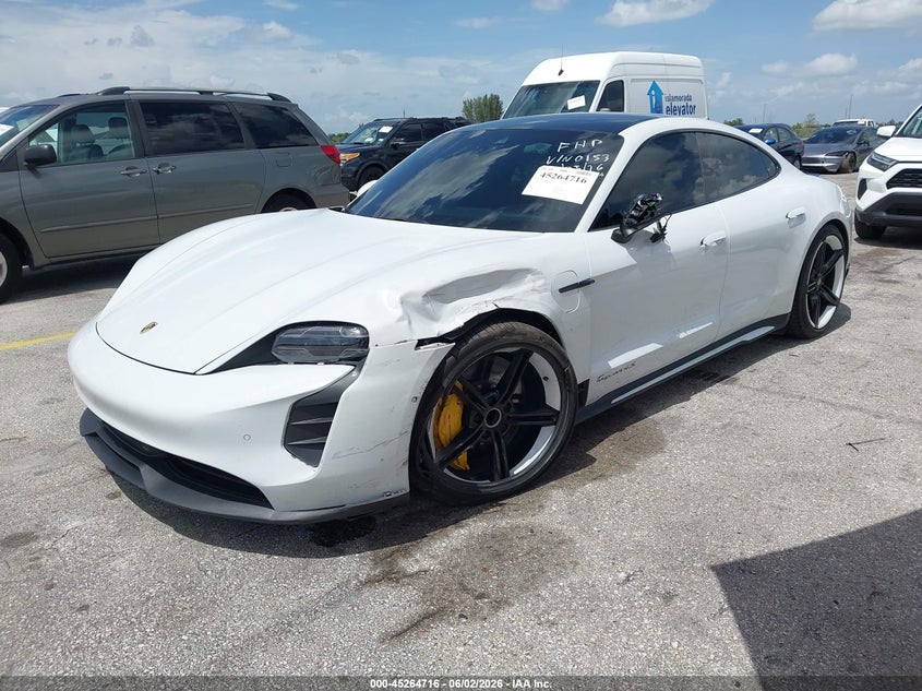 Vin: wp0ab2y15lsa50153, lot: 45762536, porsche taycan 4s 20202