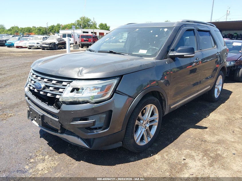 Vin: 1fm5k8d86hgb42592, lot: 45762541, ford explorer xlt 20172