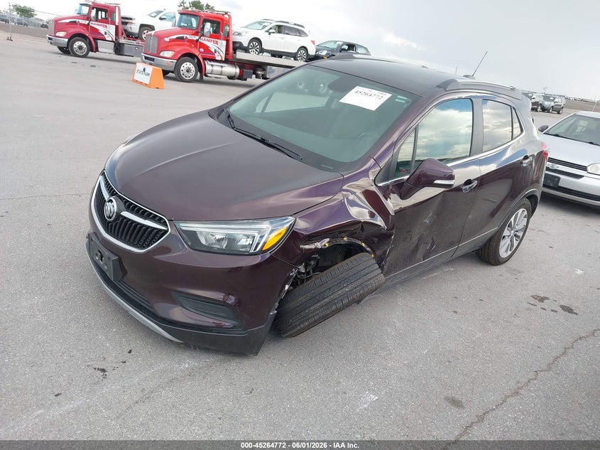 Vin: kl4cjasb6jb576268, lot: 45762591, buick encore preferred 20182