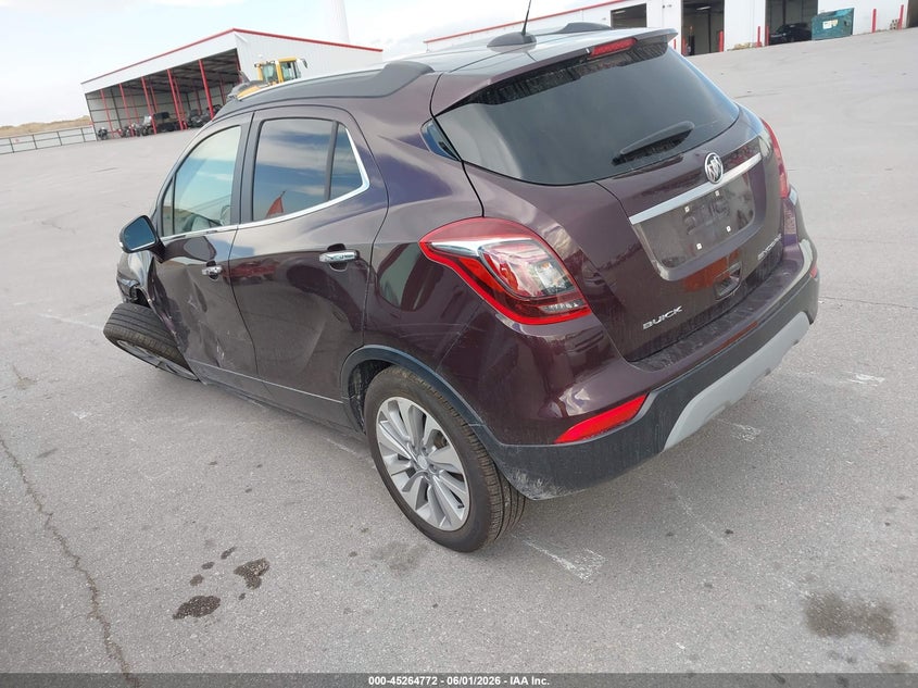 Vin: kl4cjasb6jb576268, lot: 45762591, buick encore preferred 20183